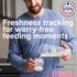 Talbot's 20 Count Dr. Mom MilkFresh Breastmilk Freshness Sensors - Pairs with App to Monitor Time and Temperature