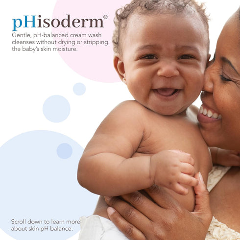 Phisoderm 8 Oz (3 8 oz) Baby & Newborn Cream Wash, pH Balanced, Lavender Scent, Gentle & Moisturizing with Vitamin E