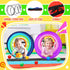 Kids Play Tunnel Tent - 2 Pack 6-ft Pop Up Crawl Tunnel Toy for Indoor & Outdoor Play, Rainbow & Pink Tunnels