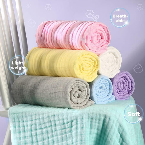 Set MUKIN Baby Washcloths, Burp Cloths & Bath Towels