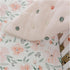 Crane Baby Soft Cotton Crib Mattress Sheet, Fitted for Cribs and Toddler Beds, Pink Floral, 28”w x 52”h x 9”d