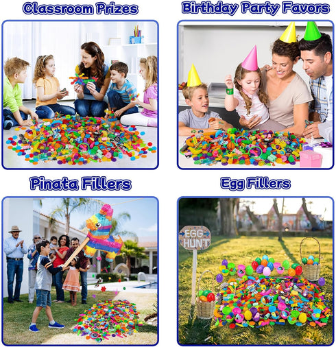 nicknack 1000PCS Party Favor for Kids Birthday Goodie Bag Fillers, Classroom Prizes, Toy Assortment