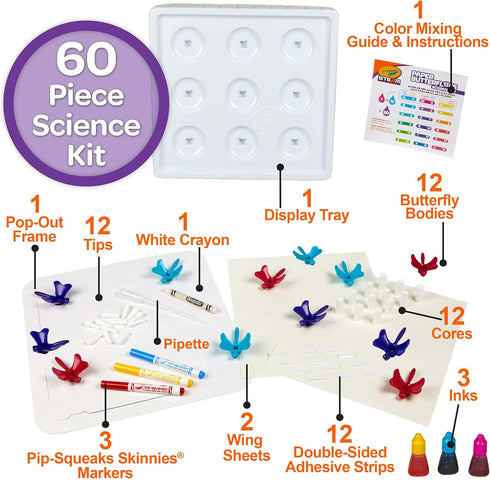 Crayola Paper Butterfly Science Kit, STEAM Toy, Gift for Kids, Ages 7, 8, 9, 10
