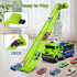3 4 5 6 7 8 3 1 2 Playset 25-in 6 Kids Toys for Years Old Boys, in Carrier Truck Transport Car Toys, Foldable Track