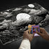 TCG Playmat Board Game Mat Plus 50 Pcs Card Sleeves, 24 x 14 Table Mats with Soft Surface Non-Slip Base