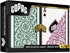 Copag 1546 Design 100% Plastic Playing Cards, Bridge Size Green/Burgundy (1 Set)