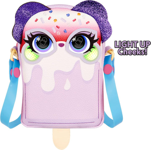 Purse Pets - Treat Yo Self Pupsicle Interactive Pet Toy & Crossbody Bag with Lights and Sounds for Girls