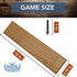WE Games Classic Cribbage Board Set - 2 Track Solid Oak Wood with Metal Pegs, Family Games