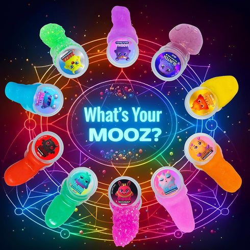 Kit10 Pack 512, MOOZ Ultimate Slime Cloud Dough, Crunchy, Butter & Jelly Mini Slimes, Non-Sticky & Scented, Kawaii