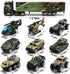 26 Set(2 1), Pcs Military Truck with Soldier Men in Mini Die-cast Battle Car in Carrier Truck, Army Toy Double Side