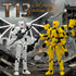 KAMOVNY T13 3D 2PCS Set, 3D Action Figures Pre-Assembled Multi-Jointed Robot with Interchangeable Parts, Printed