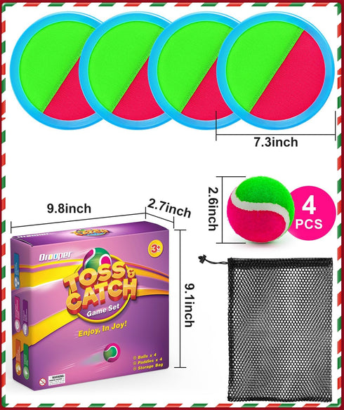 Set, 3 4 5 6 7 8 4-8 8-12 Kids Toys Toss and Catch Game Toys for Year Old Boys Girls Birthday Gift, Yard Outdoor Games