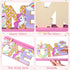 Unicorn One Letter Sign for 1st Birthday - Wooden Table Centerpiece Rainbow Party Decor & Photo Shoot Prop