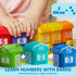 1 2 3 Counting, 9 Play-Act Learning Toy for Toddlers Years Old, Matching & Sorting Montessori Learning Farm Train