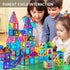 TEMI Magnetic Tiles Building Blocks, Magnets Building Set, Learning Toys, Christmas Gift for Ages 3-8, 80pcs