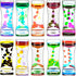 FKYTION Liquid Motion Bubbler Timer Pack of 10 Great Desktop Colorful Hourglass Liquid