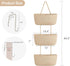 3-Tier Dahey Over The Door Hanging Basket Woven Boho Wall Mounted Storage Organizer with Hooks for Bedroom Nursery