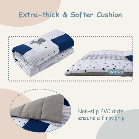 59 x71 UTEX Baby Play Mat for Floor, Playpen Mat, Thick Cushioned Play Mat for Baby and Infants, Non-Slip & Machine