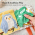 0-12 Tummy Montessori Soft Baby Book - Sensory Book for Babies Months with Crinkle Paper, Touch & Feel Textures, Baby