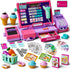 Upgraded Kids Cash Register Toy for Boys Girls, Toddler Pretend Play Cashier