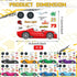 36 Geyee Sheets Car Stickers for Your Kids Make Your Own Stickers Car Themed Birthday Party Decor Racing Gifts Party