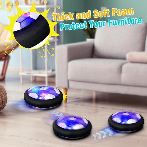 Rechargeable Hover Soccer Ball for Kids - Indoor Light-Up Air Power Floating Soccer Ball, Boy Birthday Gifts Age 4-12