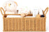 Diaper Caddy Organizer, Hand Rattan Nursery Baby Basket Changing Table Organizer for