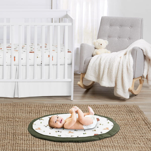 Tummy Sweet Jojo Designs Baby Play Mat (Woodland Animals) for Girls and Boys, Infant, Toddler Time Activity Floor