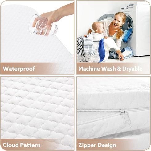 Pro Goleem 1 2 1 Baby Diaper Changing Basket, Portable Easy to Clean Moses Basket for Newborn Babies with Foam Pad