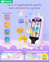 KOKODI Kids Smart Phone Toys, Unicorn Toddler Play Phone for Girls 3-10, Touchscreen HD Cell Phone, Travel Toy,