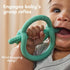 Frida Baby Get-A-Grip Teether for Teething Relief, 100% Food-Grade Silicone Toys for 0-18 Months