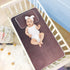 EtherSpher 28" 52" Brown Gradient Cooling Baby Bed Mattress x Washable Crib Padding for Sides for Kids, Adult