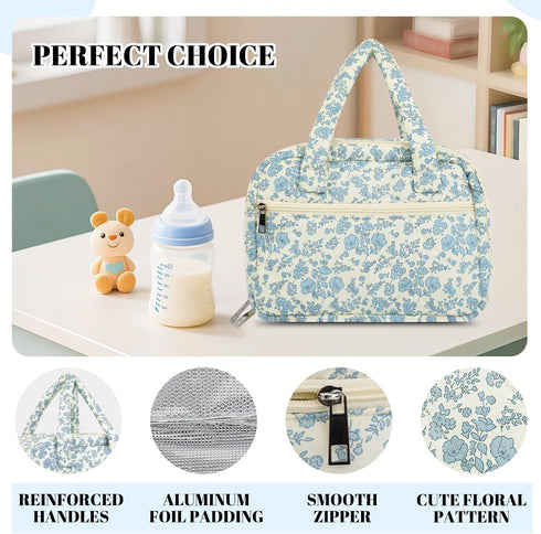 Momcozy, rain bunny Cotton Quilted Wearable Breast Pump Bag Compatible With Elvie, Willow and Pumping Bag for Work