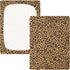 CZXW 52" 28" Fashion Leopard Crib Sheets Fitted x Natural Cotton Soft & Breathable for Baby Crib Mattress