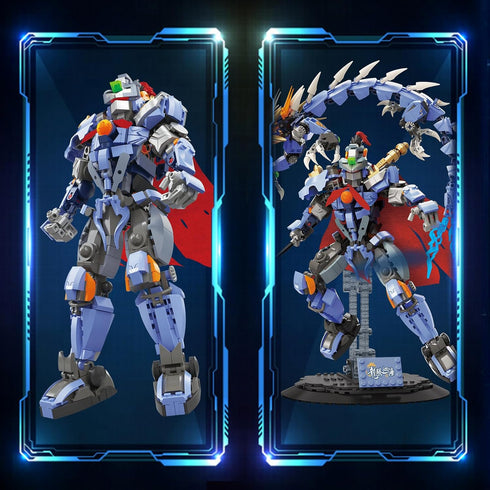 NUTCRACKER Mecha Robot with Dragon Building Blocks Set, Dragon Teng Four Sea - Ying Long Toy, Birthday Gift for Teens