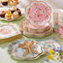 350 Summer Set Set 50 Ziliny Pcs Tea Party Supplies Spring Tableware Disposable Plates Napkins Paper Cups Plastic