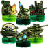 6 Pcs Army Camo Party Decorations - Military Themed Honeycomb Centerpieces for Birthday Baby Shower Table Decor