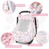 2 Cozy Baby Car Seat Cover Winter, Windproof Carseat Covers for Newborn with Layers Window, Pink Flowers Infant Car