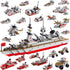 Sitodier Military Battleship Building Block Set for Kids,811pcs 25 in 1 Cruiser Battle