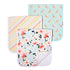 Copper Pearl Premium Baby Burp Cloths, 3-Pack Large Cotton Spit Up Rags, 21" x 10" Size, Leilani Set
