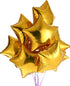 18" Gold Star Shaped Foil Balloons, Mylar Helium Balloons for Birthday Party Decorations, Pack of 20