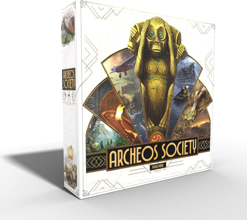 Archeos Society Board Game - Archaeology Themed Strategy Game for Kids & Adults, 2-6 Players, 60 Minute Playtime