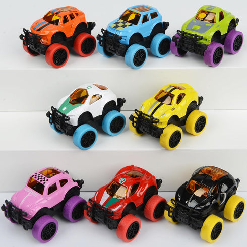 Neureyte 8 Pack Set Mini Monster Truck for Boys and Girls,Die-Cast Monster Trucks for Kids Party Favors,Pull Back