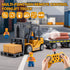 VijiSuki 2.4Ghz Lights,Sound,1/24 11 Set Remote Control Forklift with Trailer,RC Forklift Truck with Spray, Cool Scale