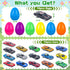 NEUBSAW 16 Packs Easter Eggs with Die-cast Cars for Boys, Prefilled Easter Eggs for Kids Toddlers Easter Basket