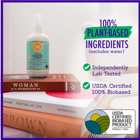 California Baby Calming Lotion, 100% Plant-Based, Soothing for Sensitive Skin, Lavender Kids Lotion, 251 mL / 8.5 oz
