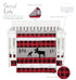 3 Set, Trend Lab Lumberjack Moose Piece Crib Bedding Gender-Neutral Color Palette, Includes Quilt, Fitted Crib Sheet