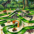 iHaHa 169 PCS Dinosaur Race Car Track Toys for Kids Ages 1-7 with Light, Sound & Spray, Birthday Gifts for Boys