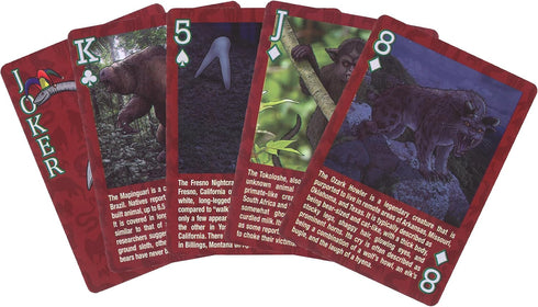 Paradise Cay Publications, Inc. Standard 52 Card Deck Playing Cards (Cryptid Creatures)