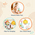B. baby – 3 Sensory Baby Toys, Crinkle Toys for Newborns, Hanging Toys for Car Seat, Stroller, Crib – Sun, Cloud, Moon
